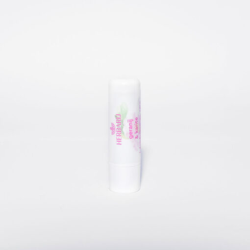 Prirodni balzam za usne s karite maslacem i geranijem za suhu kožu Herbarij.